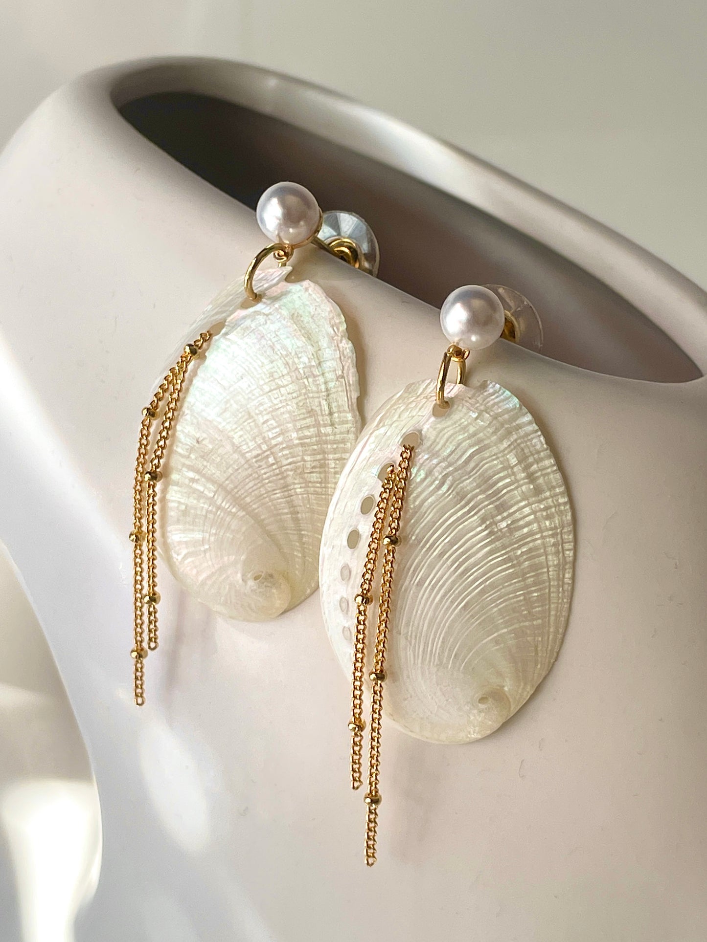 Abalone Beach Dangle Earrings