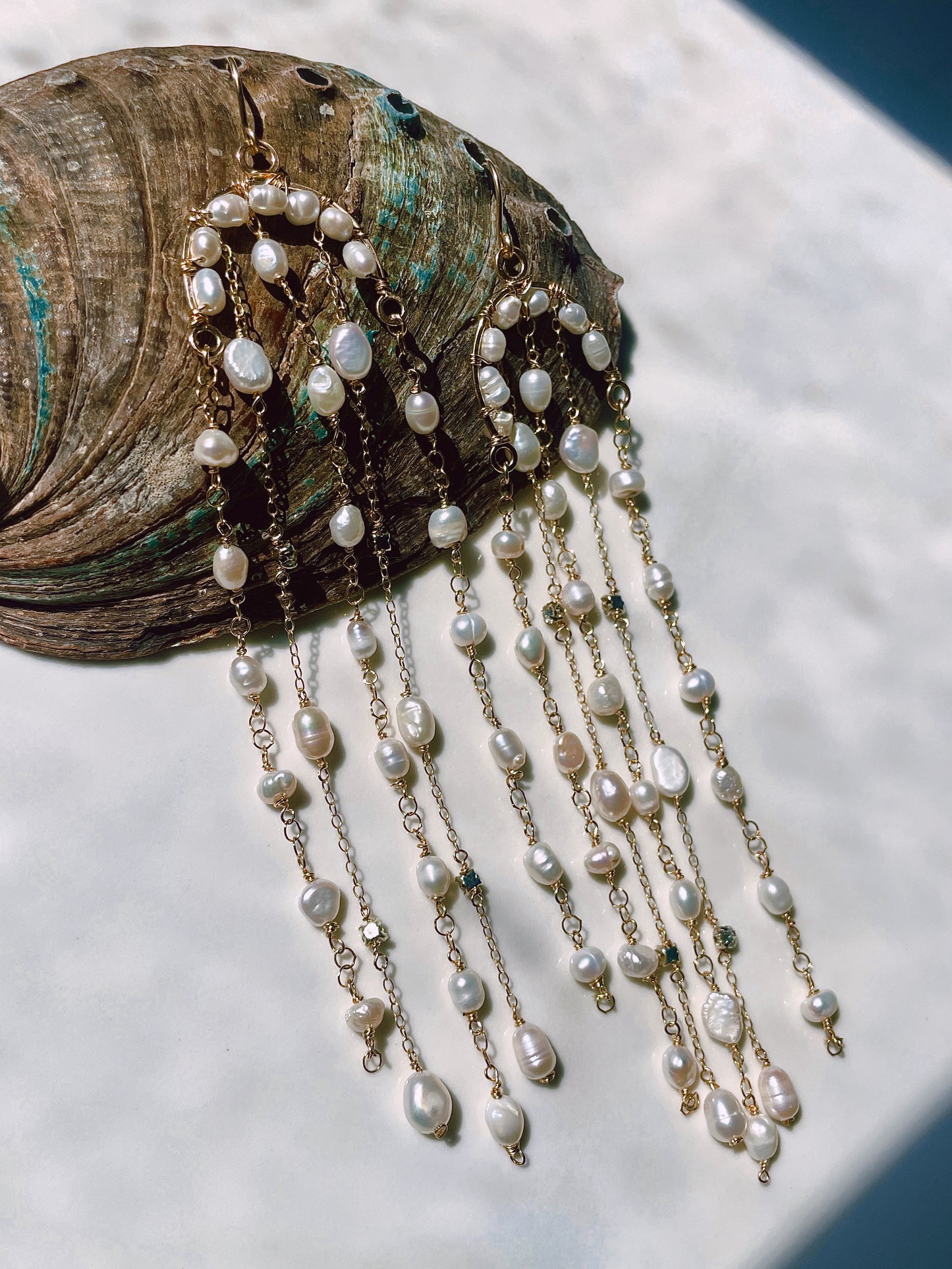 Pearl Chandelier Earrings
