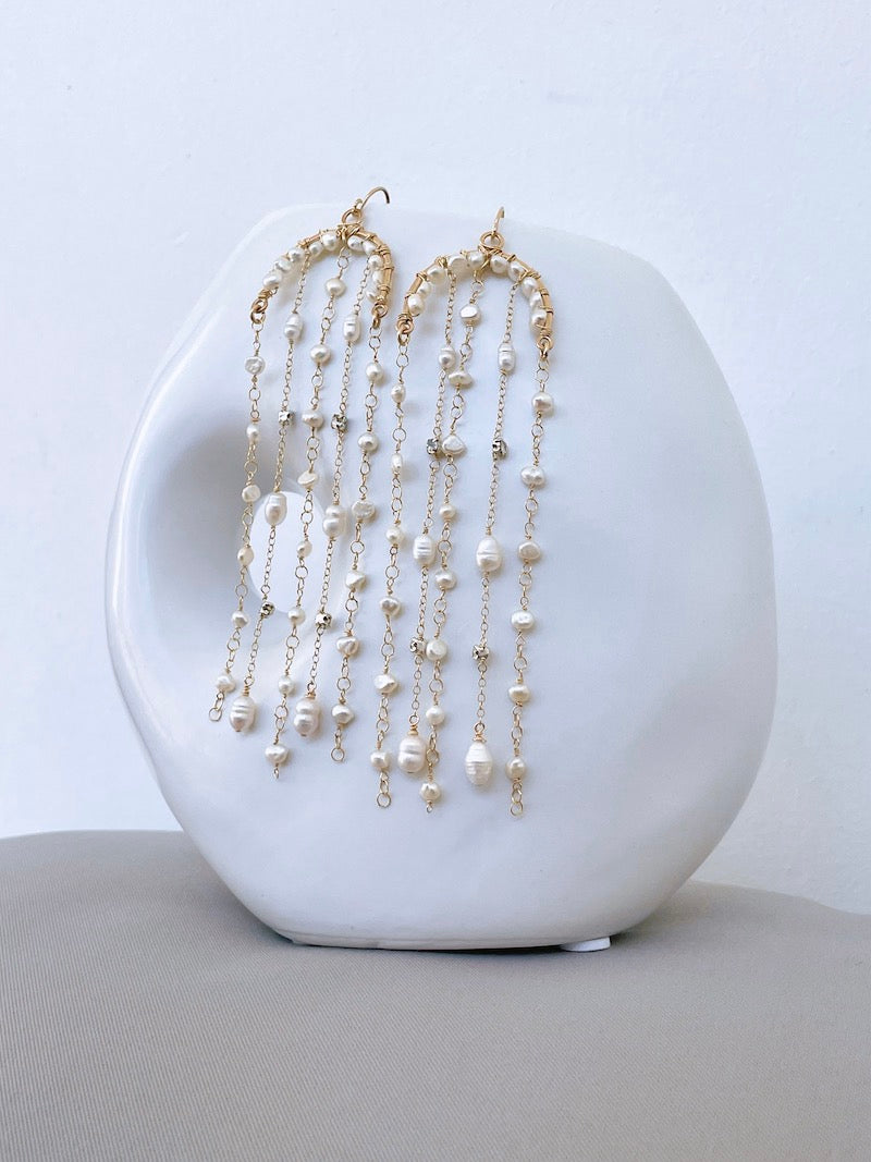 Pearl Chandelier Earrings