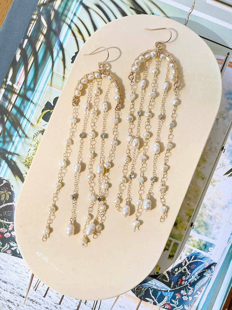 Pearl Chandelier Earrings