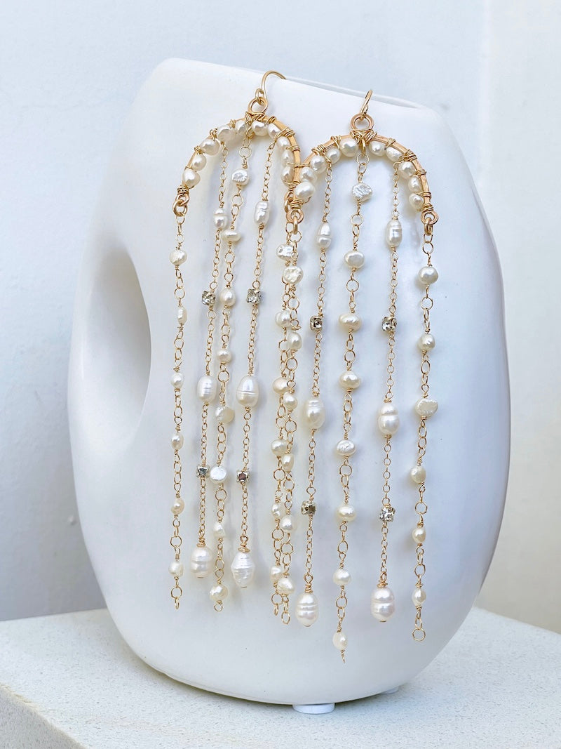 Pearl Chandelier Earrings
