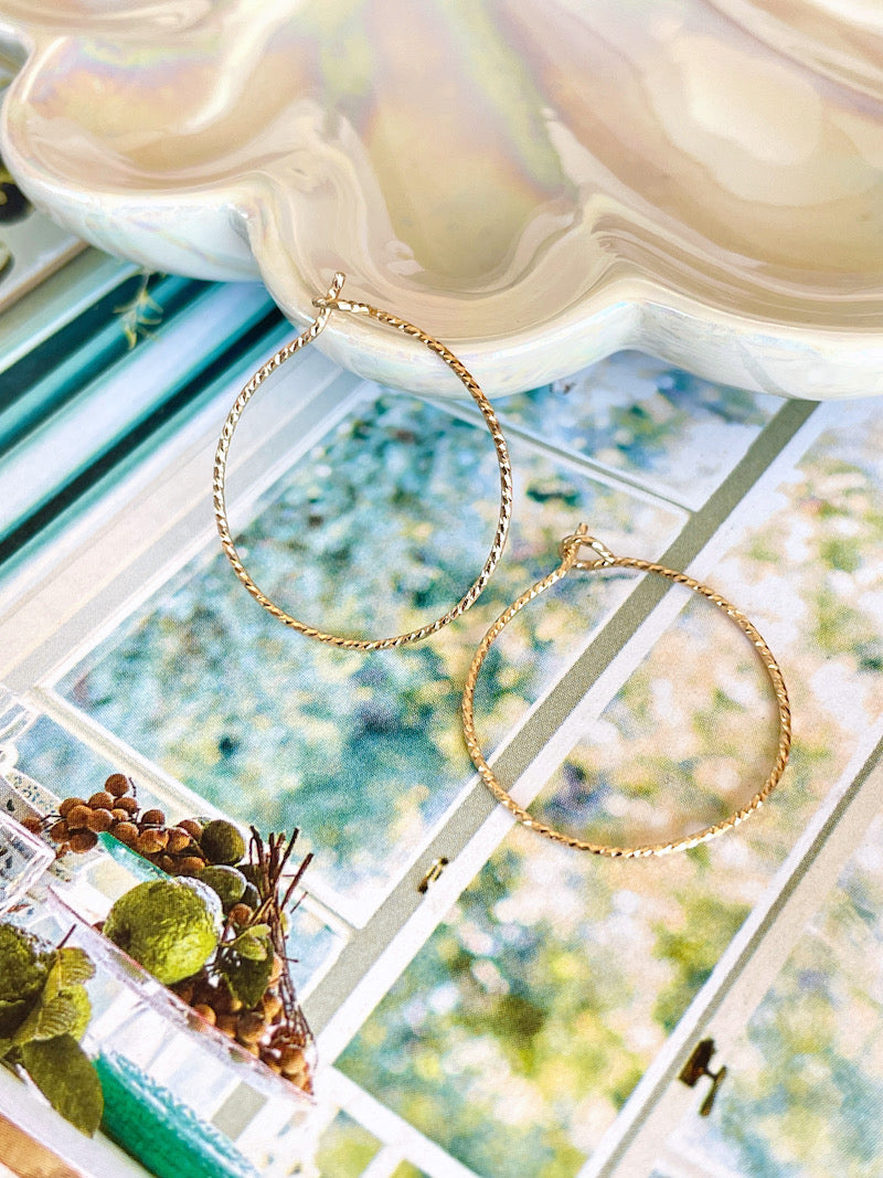 Baby Sparkle Hoop Earrings