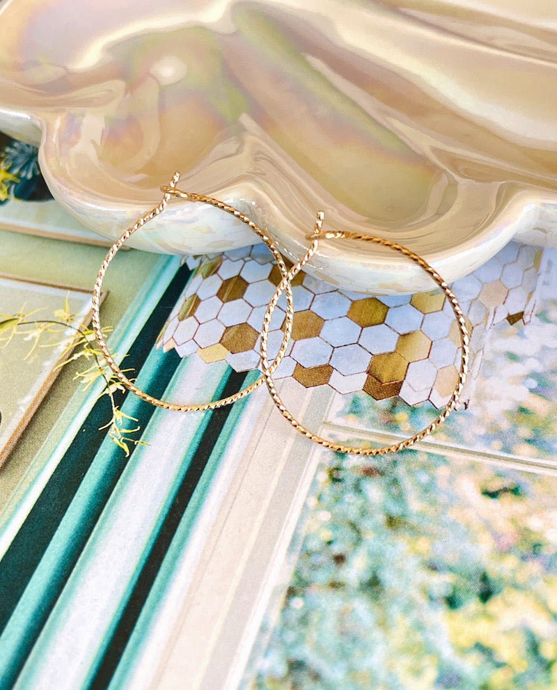 Baby Sparkle Hoop Earrings
