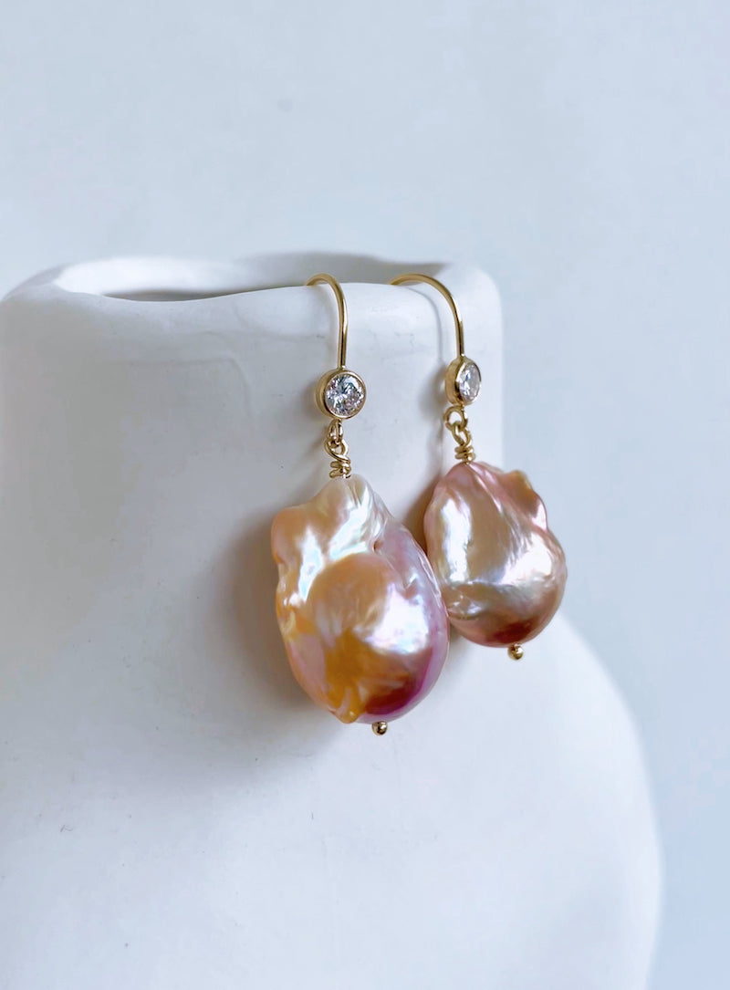 Baroque Fireball Earrings
