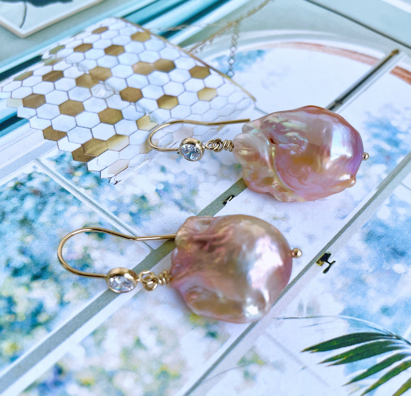 Baroque Fireball Earrings