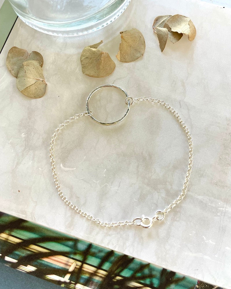 Silver Circle Bracelet