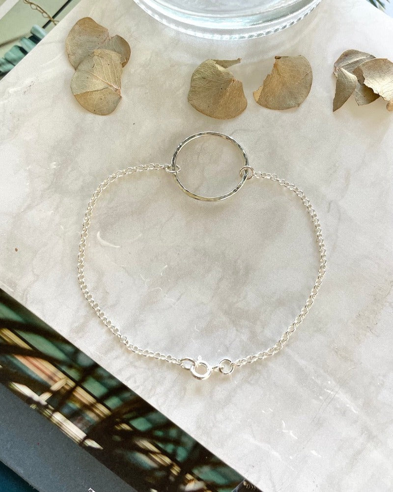 Silver Circle Bracelet