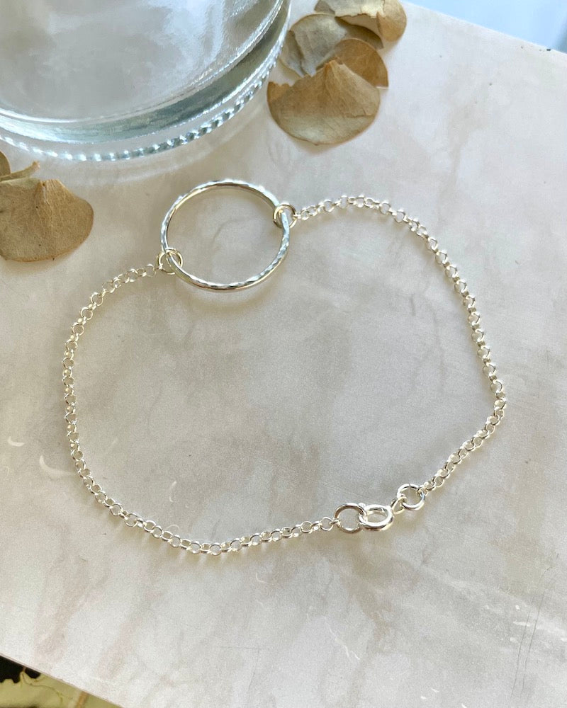 Silver Circle Bracelet