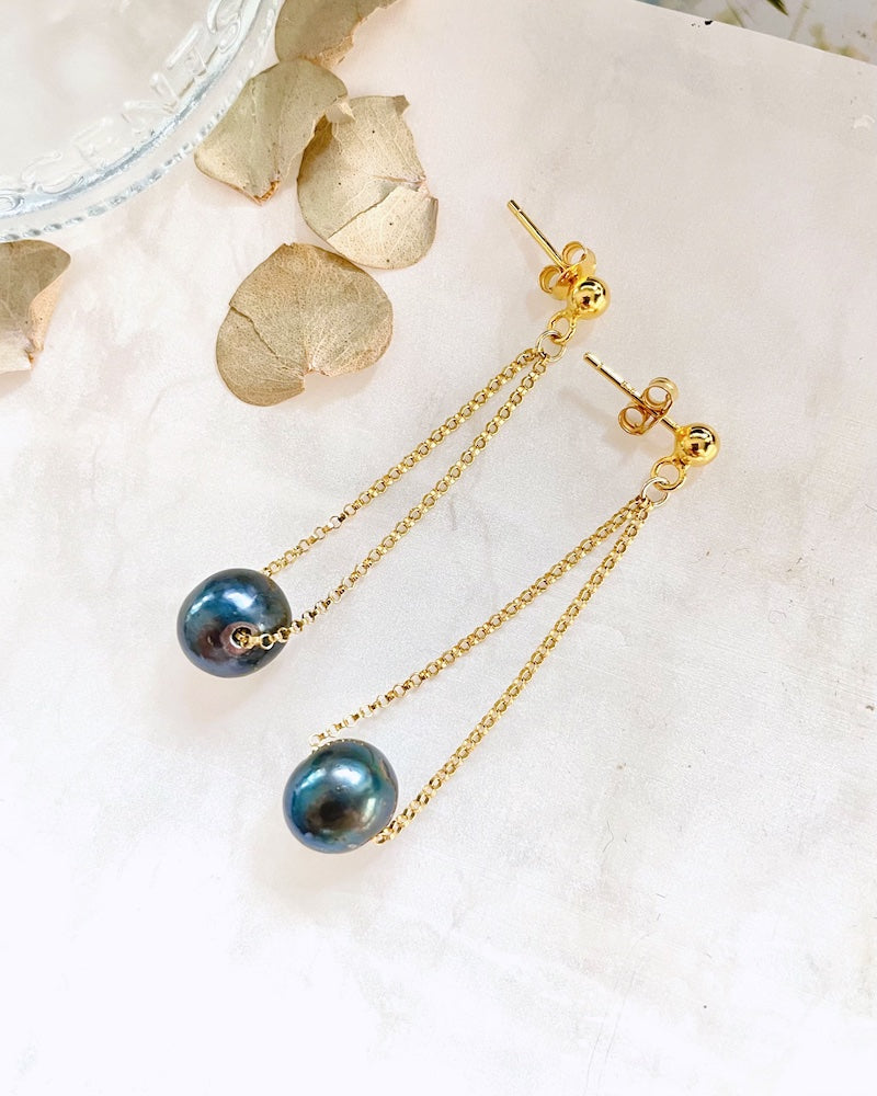 Pearl Chain Earrings