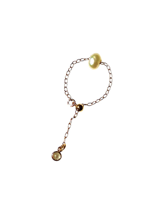 Adjustable Pearl Ring