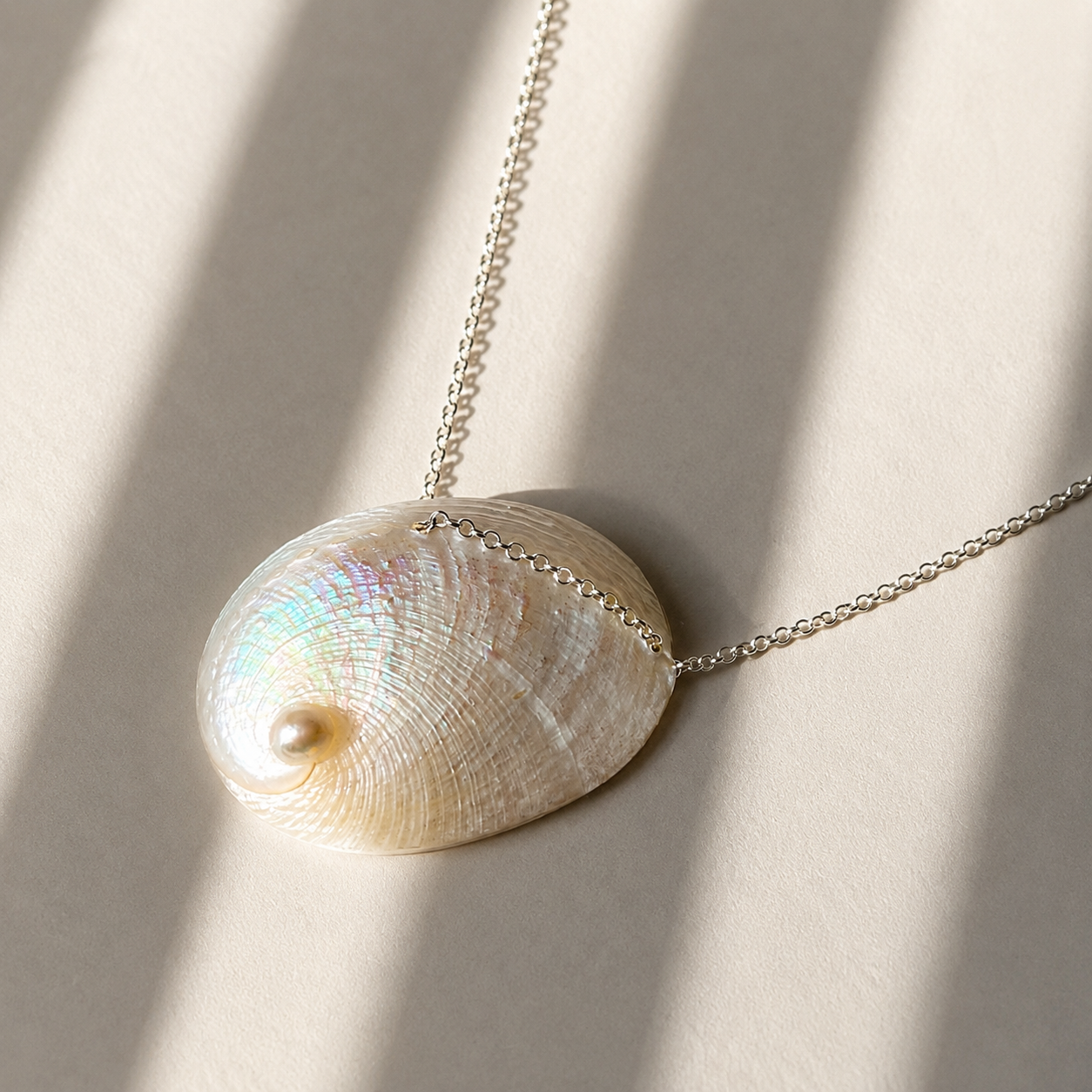 Abalone Shell & Pearl Necklace