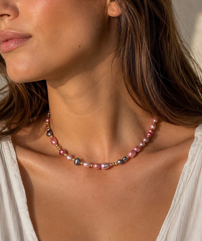 Pink Freshwater Pearl Necklace