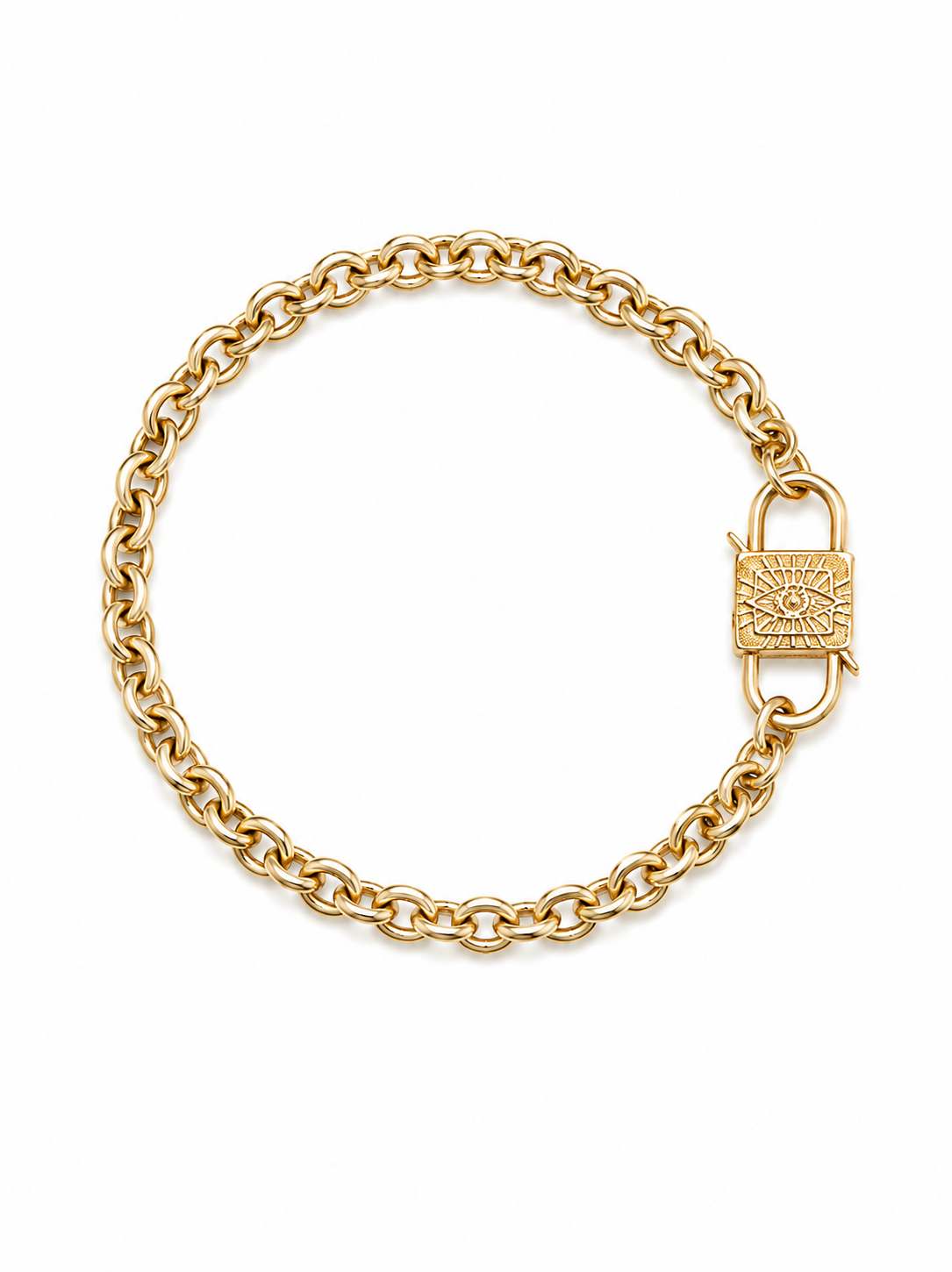 Padlock Evil Eye Bracelet