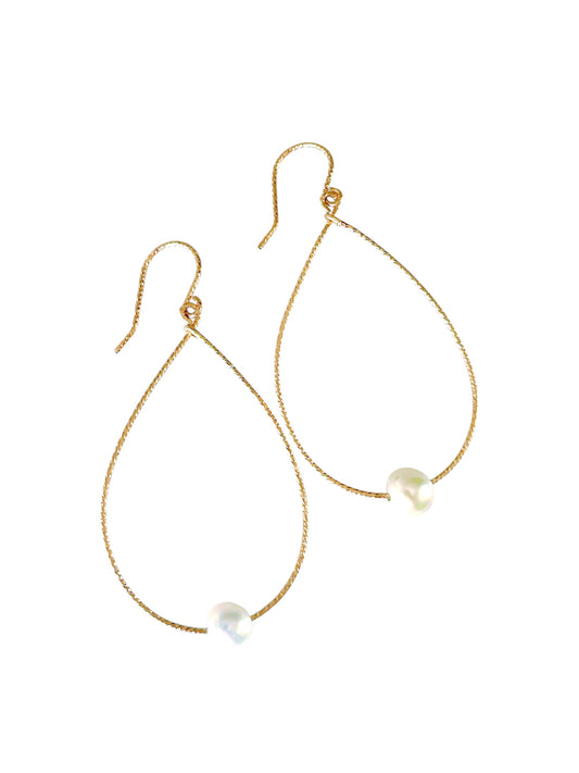 Teardrop Pearl Earrings