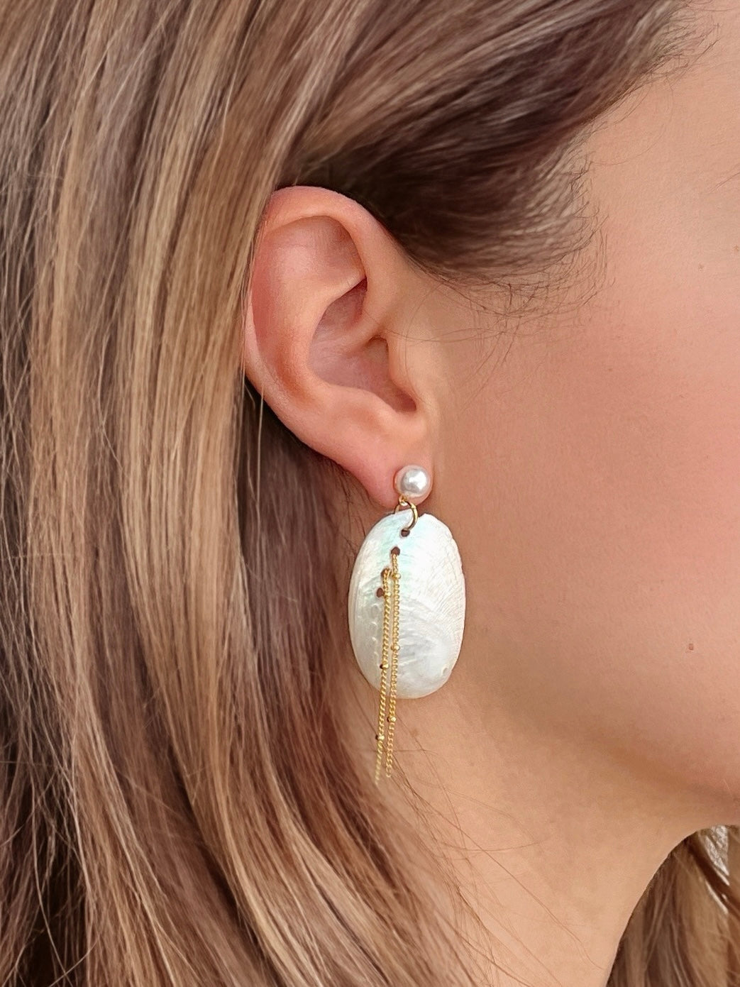 Abalone Beach Dangle Earrings