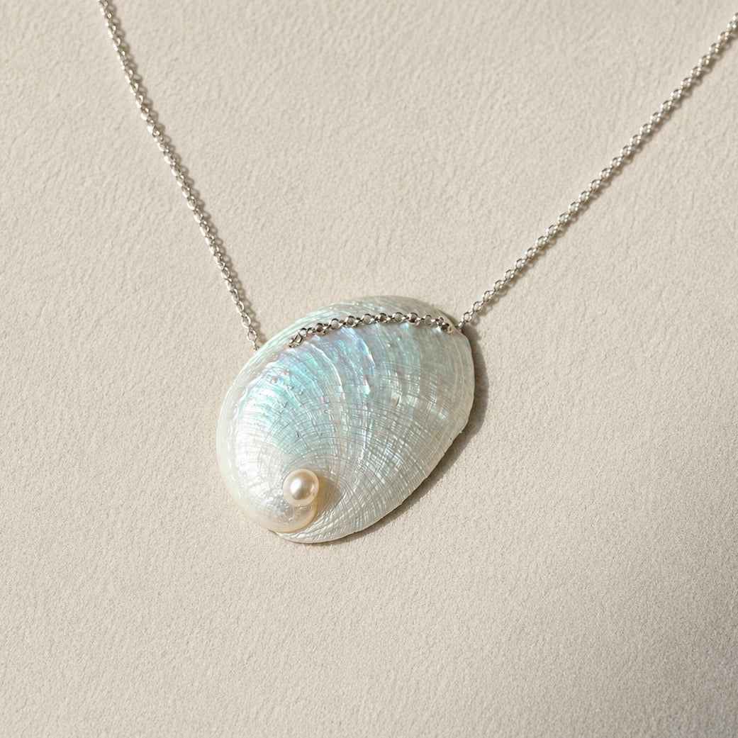 Abalone Shell & Pearl Necklace