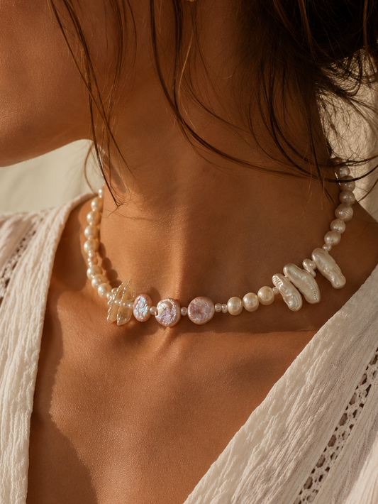 Baroque Pearl Choker Necklace