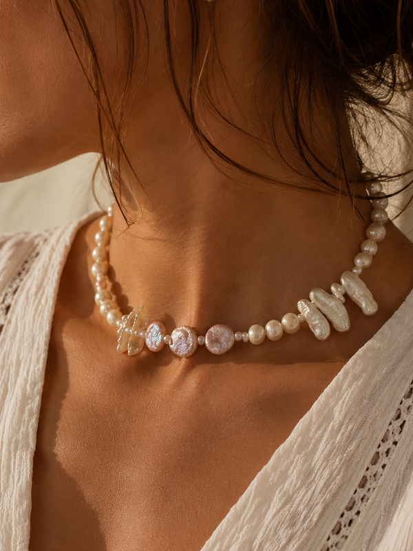 Baroque Pearl Choker Necklace
