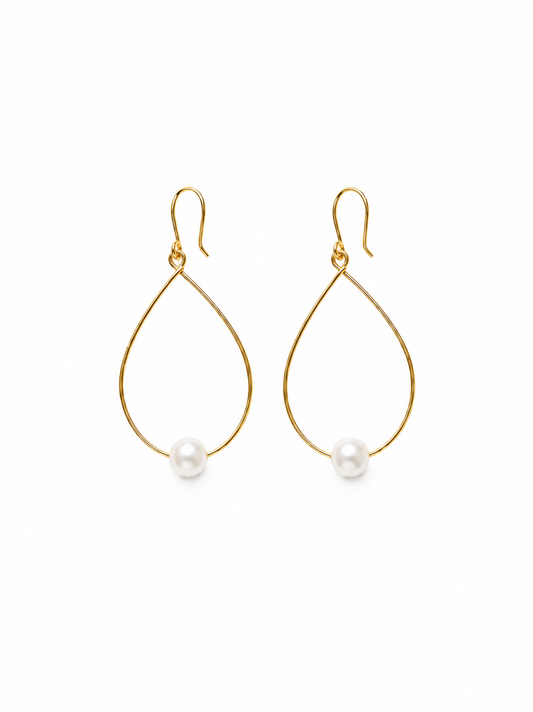 Teardrop Pearl Earrings