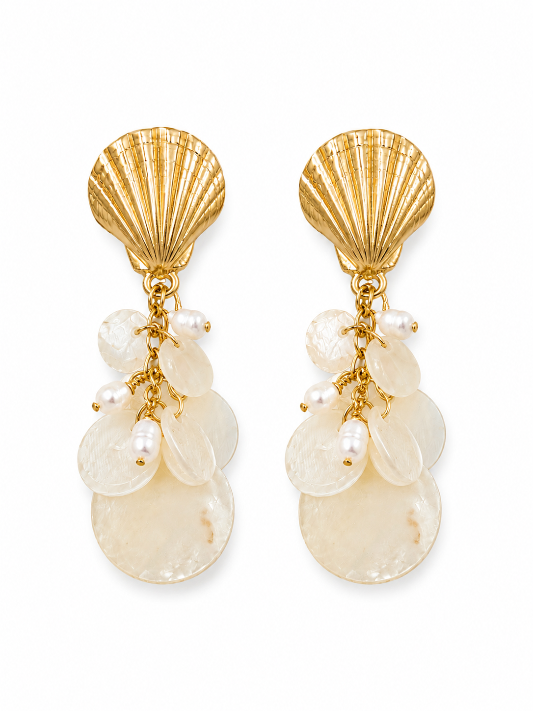 Seashell Drop Earrings