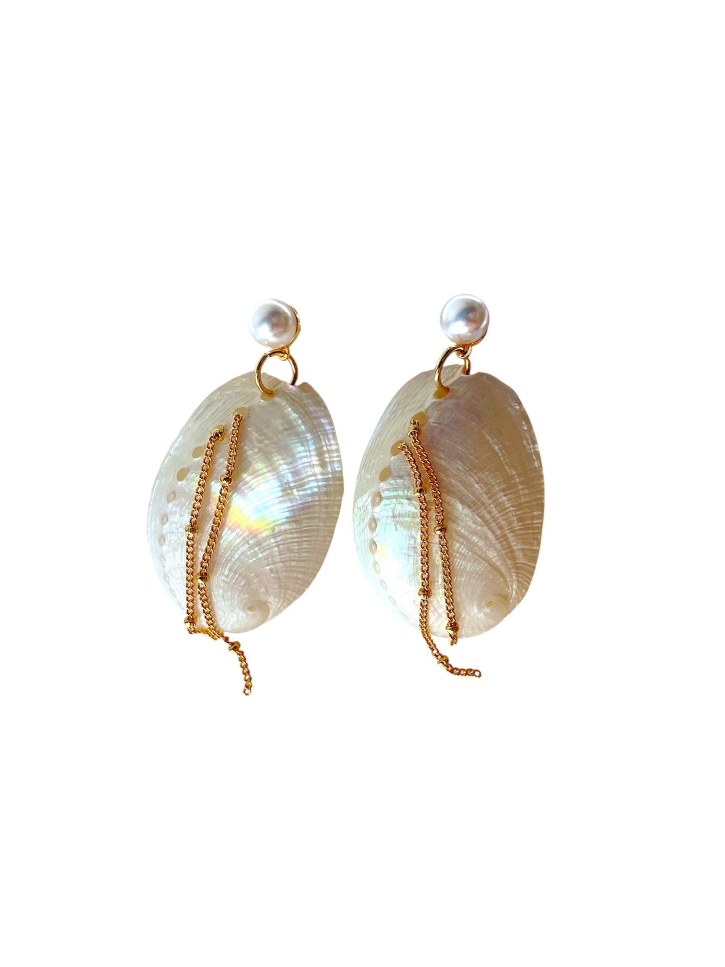 Abalone Beach Dangle Earrings