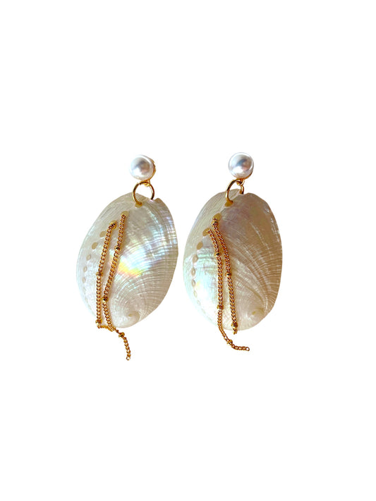 Abalone Beach Dangle Earrings