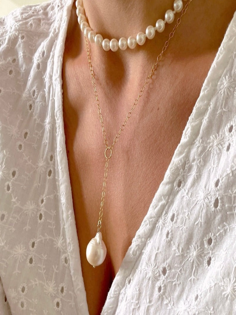 Artisan cheapest Baroque Pearl Lariat