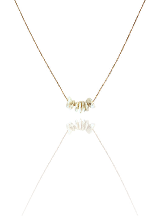 Ivory Biwa Pearl Necklace