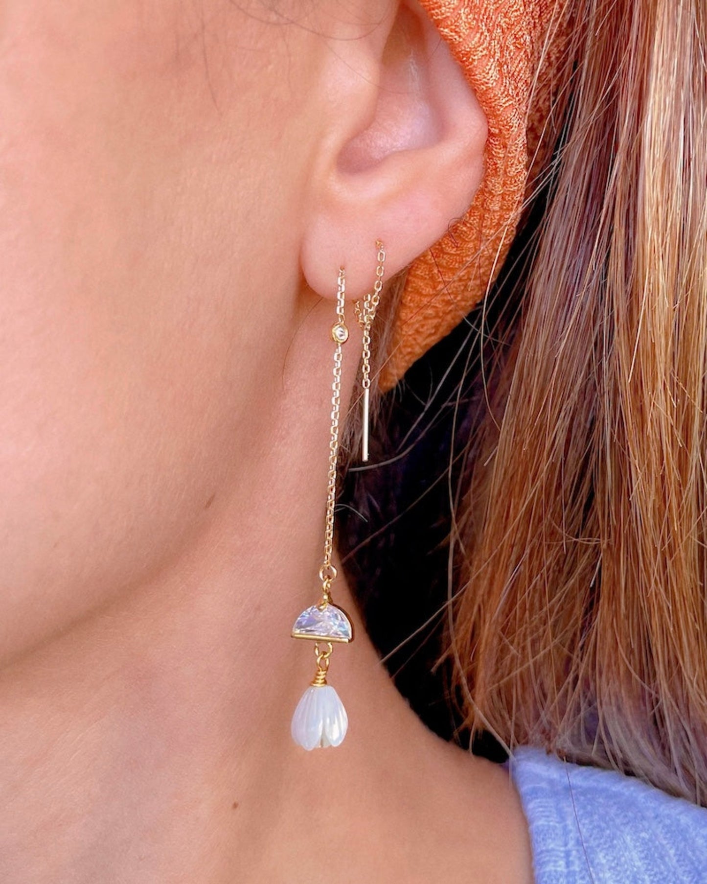 Pikake Threader Earrings