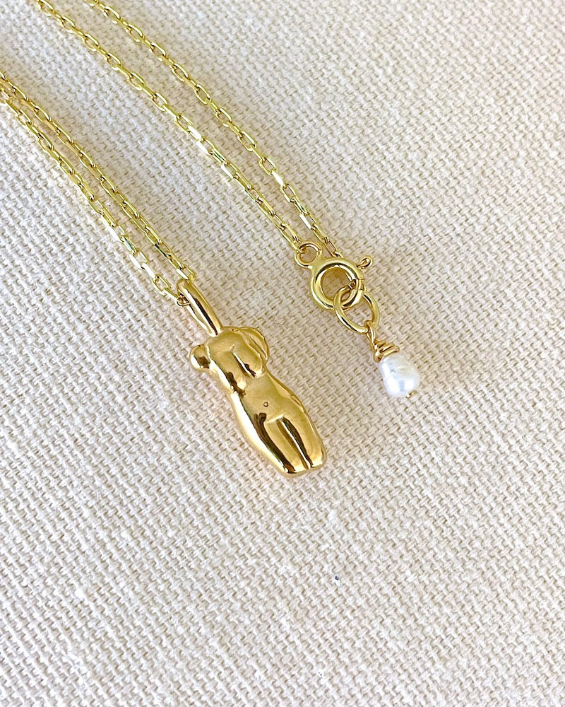 Female Empowerment Gold Necklace