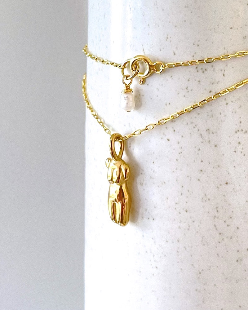 Female Empowerment Gold Necklace