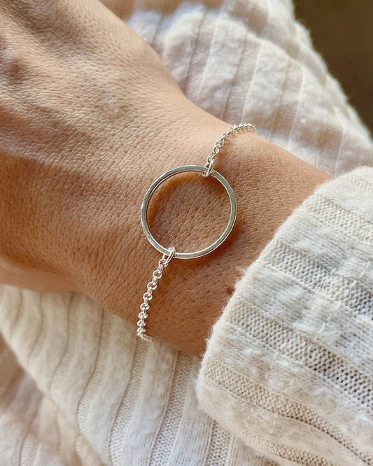 Silver Circle Bracelet