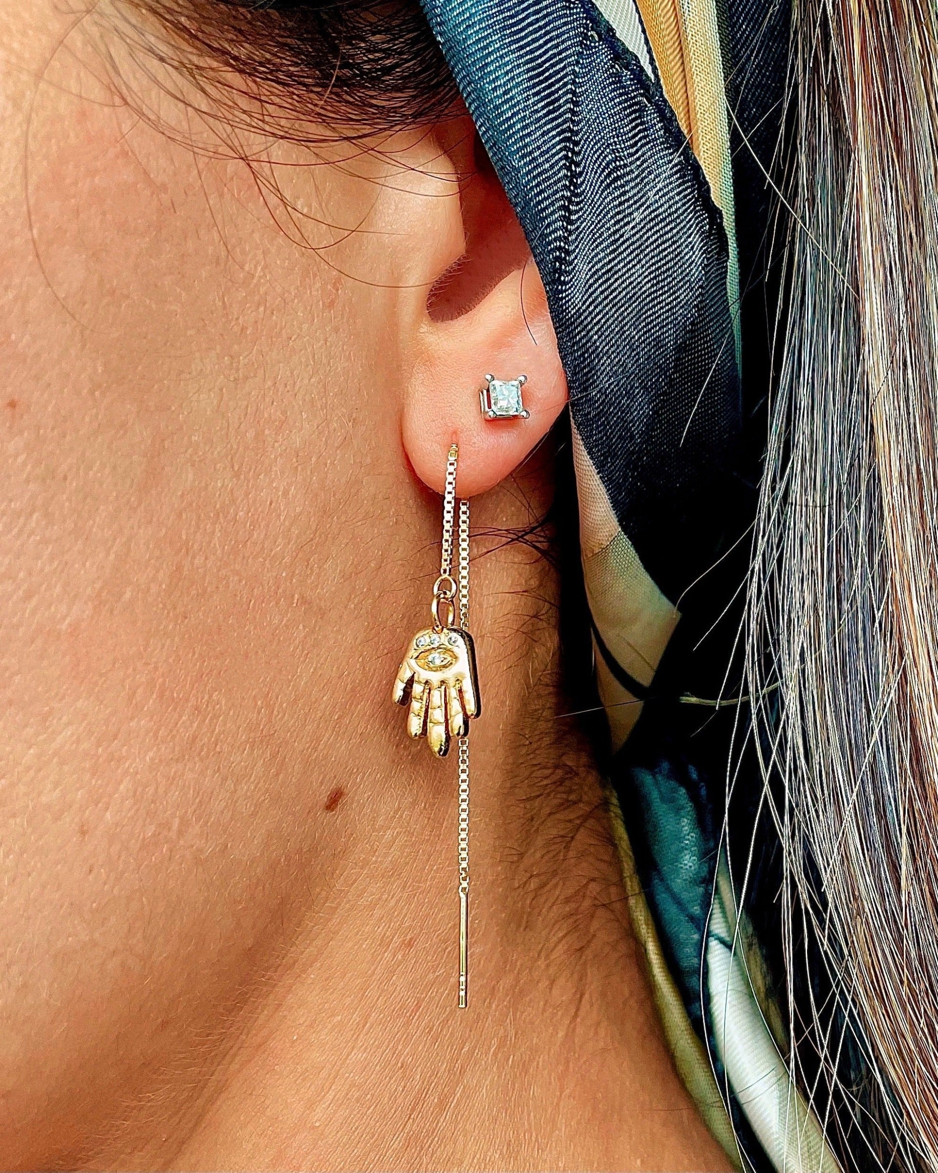 Hamsa Earrings